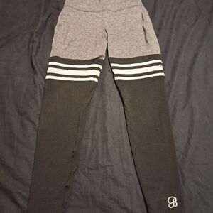 Bombshell Sportswear Gray and Black Womens Leggings